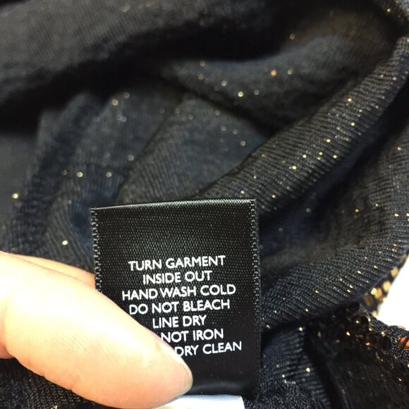 Torrid Cami Tank Top 2X Womans Plus Black Gold Sequin Sleeveless Holiday Sparkle - Picture 7 of 15